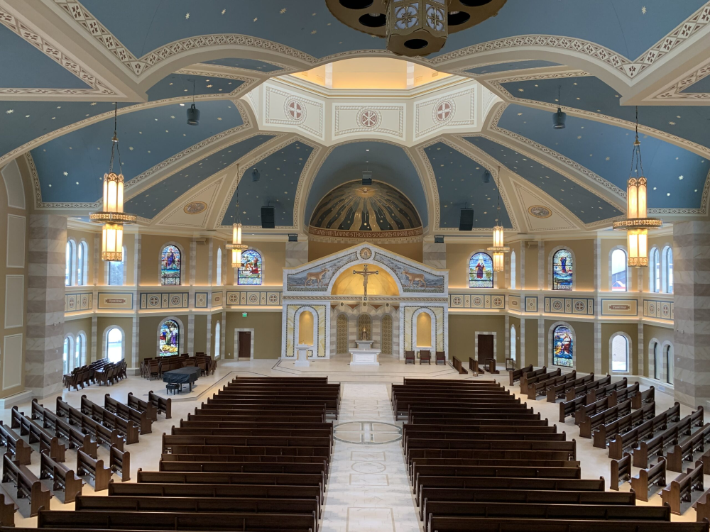 Interior of a new church space.